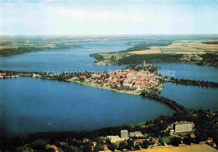 Ratzeburg Schleswig-Holstein Inselstadt Ratzeburger-See Kirche Halbinsel Luftbil