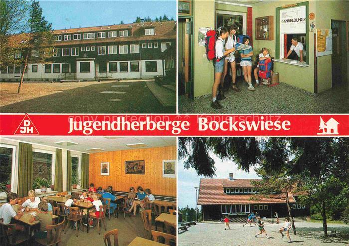Hahnenklee-Bockswiese Harz Jugendherberge Gebaeude Anmeldung Schueler Speiseraum