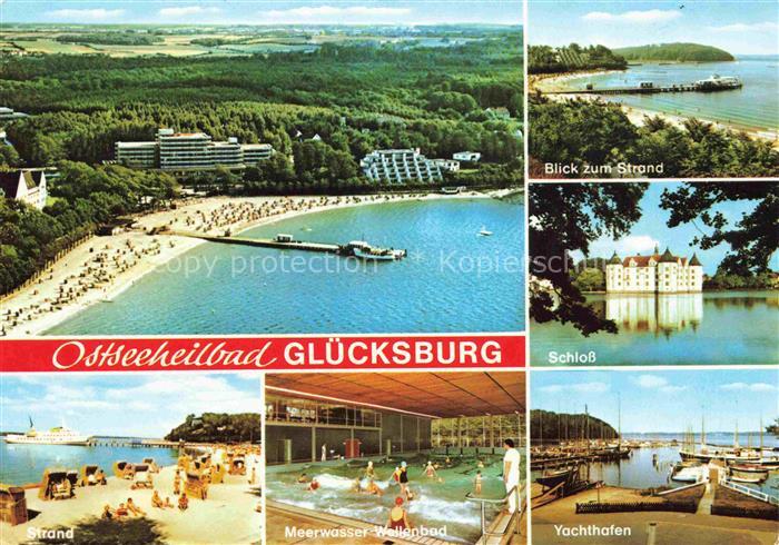 Gluecksburg  Ostseebad Flensburg Schleswig-Holstein Strand Schloss Fliegeraufnah