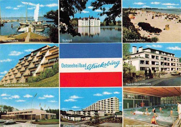 Gluecksburg  Ostseebad Flensburg Schleswig-Holstein Yachthafen Schloss Strand-Ho