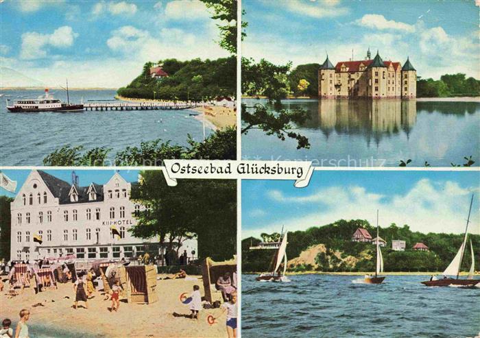 Gluecksburg  Ostseebad Flensburg Schleswig-Holstein Bucht Schloss Kurhotel Segel