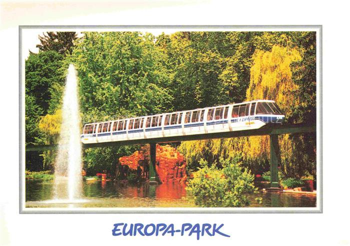 EUROPA-PARK Rust Ortenaukreis BW Europa-Park-Express Monorail Fontaene Teich Bae