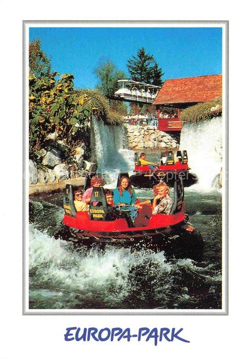 EUROPA-PARK Rust Ortenaukreis BW Fjord-Rafting Wildwasser Boot Wasserfall Besuch
