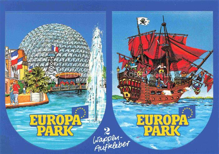 EUROPA-PARK Rust Ortenaukreis BW Euro-Sat Batavia Piratenschiff Geodaetische-Kup