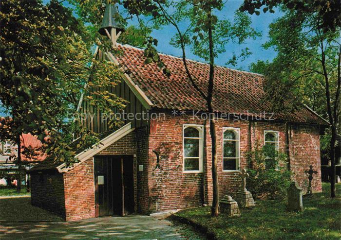 Spiekeroog Nordseeinsel Niedersachsen Alte-Inselkirche Backsteinkirche Friedhof