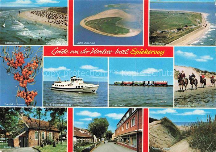 Spiekeroog Nordseeinsel Niedersachsen Badestrand Luftaufnahme MS-Spiekeroog-III