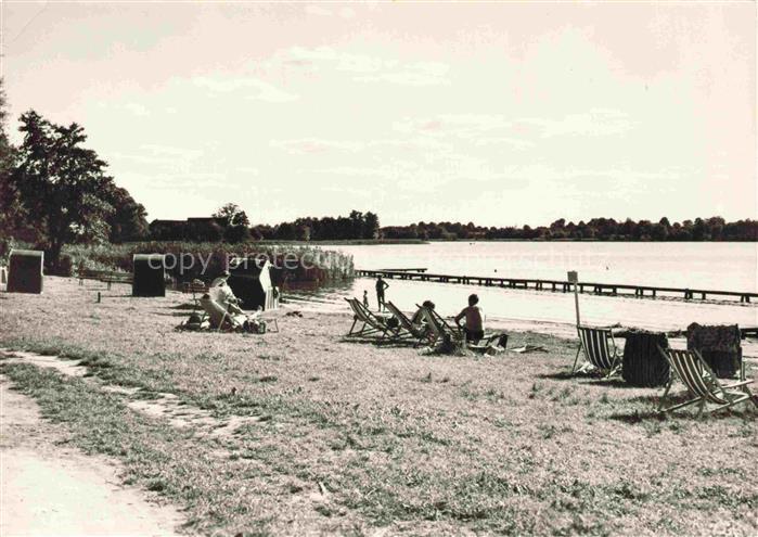 Mirow Mecklenburg-Strelitz Mecklenburg-Vorpommern Badestelle Strandhalle See Str