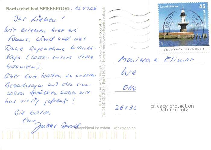 Spiekeroog Nordseeinsel Niedersachsen Nordseeheilbad Faehre Strand Strandkoerbe – Bild 2