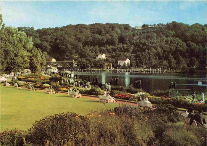 Kettwig Stausee Ruhr Ruhranlagen Parkanlage Bruecke Gartenanlage Blumen Spazierg
