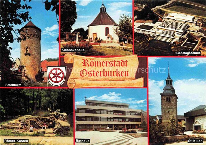 Osterburken Neckar-Odenwald-Kreis BW Stadtturm Kilianskapelle Roemer-Kastell Rat