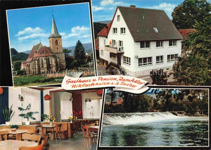 Niklashausen Werbach Main-Tauber-Kreis BW Gasthaus-Zum-Adler Pension Kirche Taub