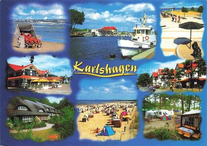 Karlshagen Carlshagen Usedom Mecklenburg-Vorpommern Strand Strandkoerbe Hafen Sc