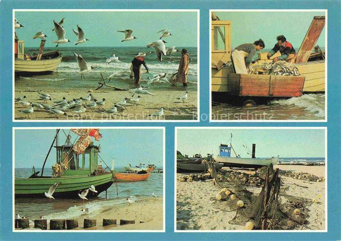 BANSIN Ostseebad Heringsdorf Mecklenburg-Vorpommern Kuestenfischerei Fischerboot