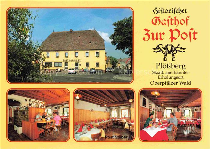 Ploessberg Oberpfalz Tirschenreuth Bayern Gasthof-zur-Post Marktplatz Post-Stueb