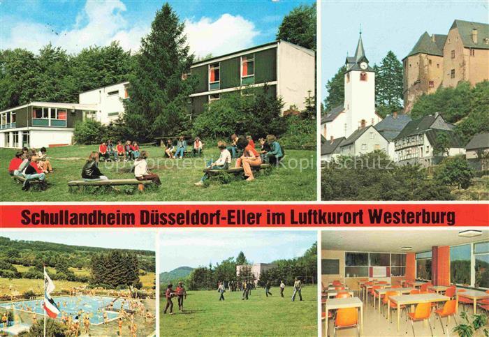 Westerburg  Westerwald Rheinland-Pfalz Schullandheim Duesseldorf-Eller Burg Kirc