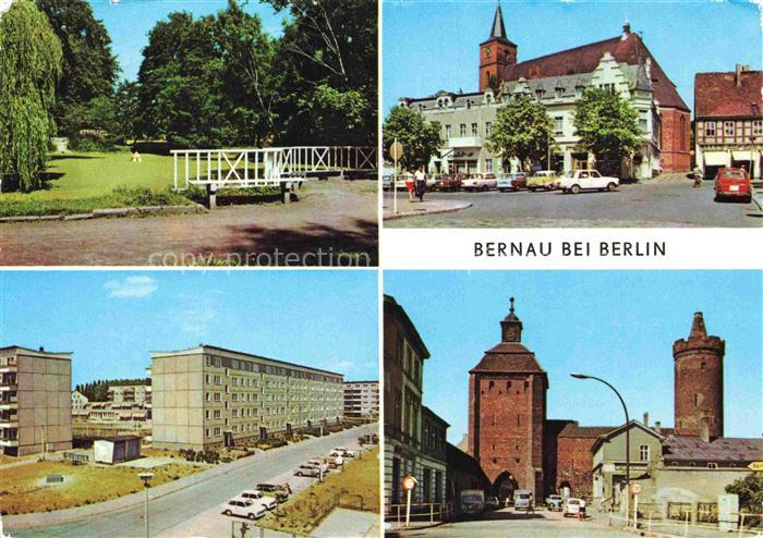 Bernau BERLIN Mark Barnim Brandenburg Schwanenteich Marktplatz Fuschenstrasse St