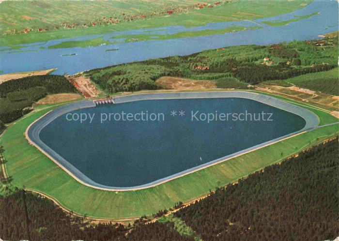 Geesthacht Elbe Schleswig-Holstein Pumpspeicherwerk Speicherbecken Elbe Hamburgi