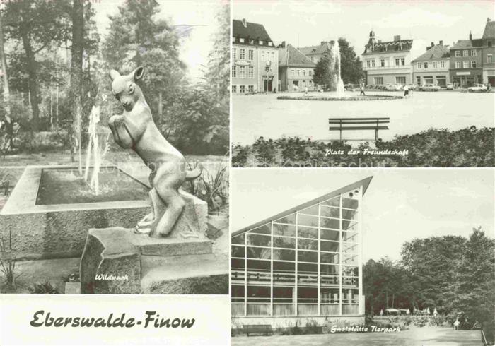 Eberswalde Barnim Brandenburg Wildpark Platz-der-Freundschaft Tierpark Gaststaet