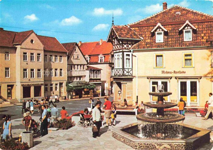 Bad Salzungen Wartburgkreis Thueringen Markt Mohren-Apotheke Volksbuchhandlung B