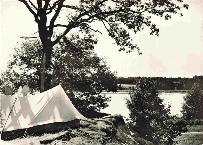 Mueritzsee Roebel Mueritz Mecklenburg-Vorpommern Mueritzsee Campingplatz Zelt Se