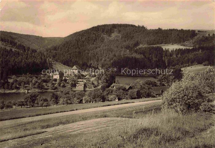 Hohenwartesperre Saalfeld-Rudolstadt Thueringen Linkenmuehle Hohenwartetalsperre