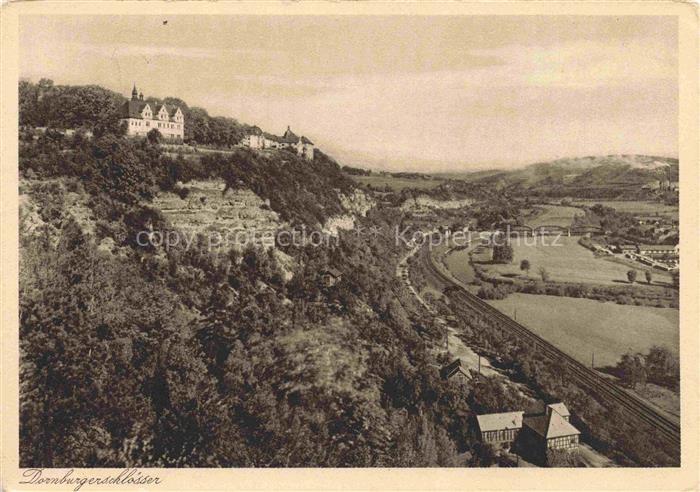 Dornburg-Camburg Thueringen Dornburgschloesser Goetheschloss Saaletal Felsen Sch