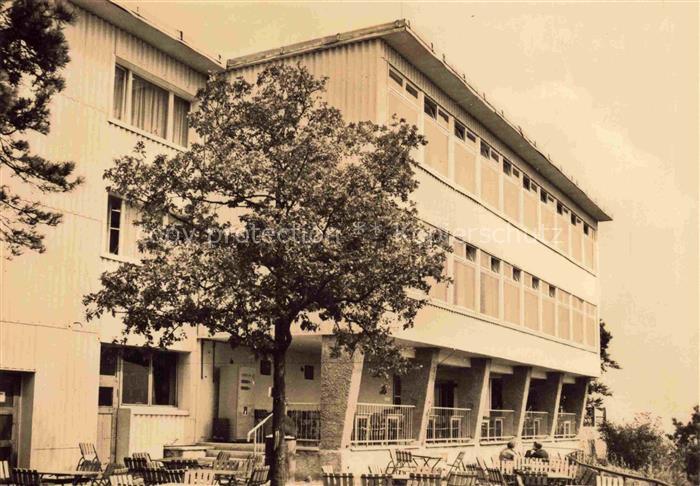 Dorfkulm Saalfeld-Rudolstadt Thueringen Konsum-Gaststaette Kulmberghaus Terrasse