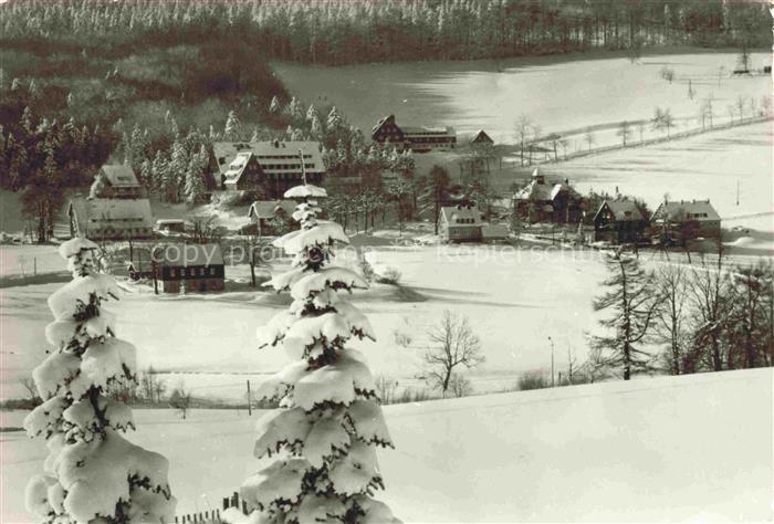 Rehefeld-Zaunhaus Altenberg Winterlandschaft Schnee FDGB-Erholungsheim Kur-und-E