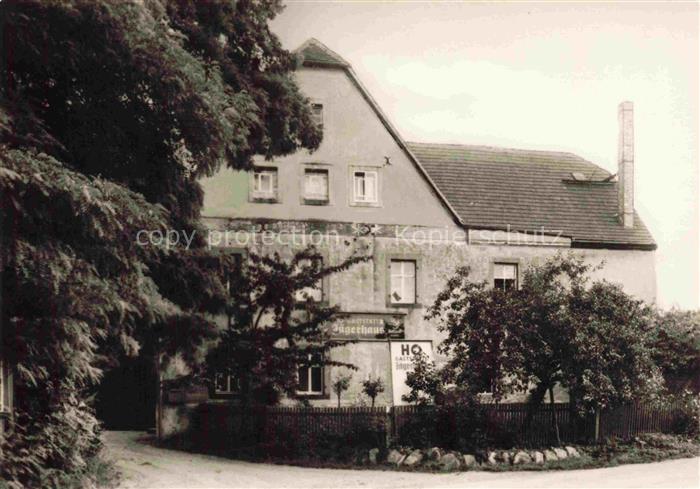 Streitwald Frohburg Geithain Sachsen HO-Gaststaette Jaegerhaus Gasthaus Baeume G