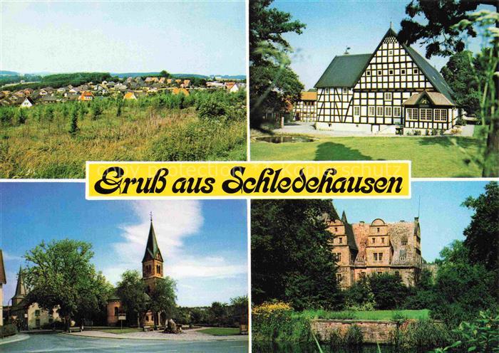 Schledehausen  Bissendorf Osnabrueck Niedersachsen Luftkurort Ortsansicht Fachwe
