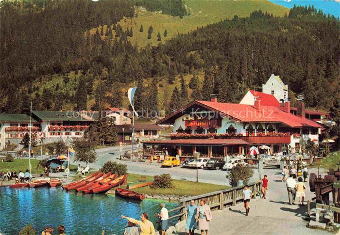 Spitzingsee 1130m Schliersee Bayern Spitzingsee See Boote Restaurant Alpen Wald