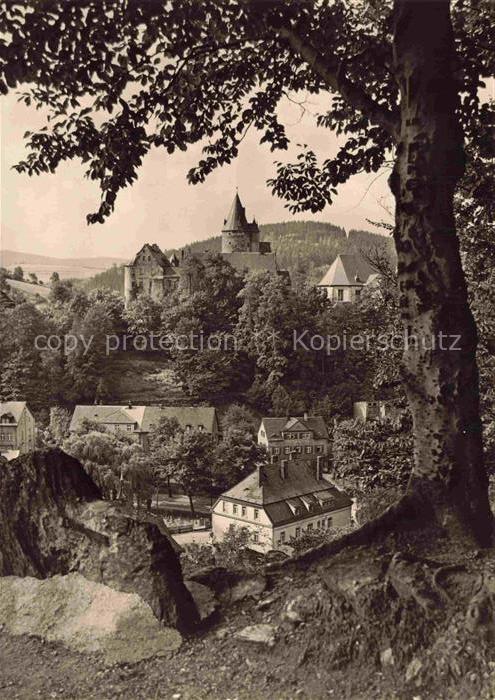 Schwarzenberg Erzgebirge Sachsen Erzgebirge Burg Ottenstein Ortsansicht Wald Bae