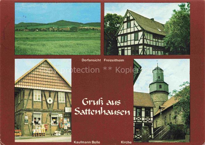 Sattenhausen Gleichen GoeTTINGEN Niedersachsen Dorfansicht Freizeitheim Kaufmann