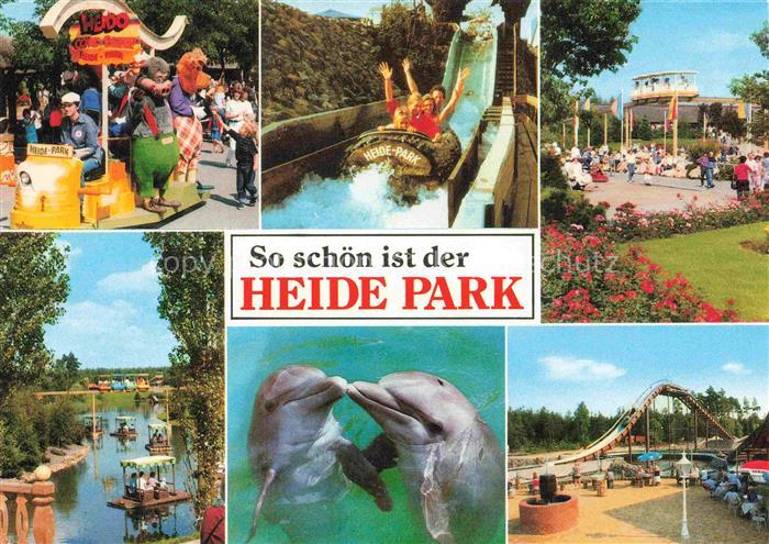 Soltau Soltau-Fallingbostel Niedersachsen Heide-Park Wasserrutsche Delfin Bootsf