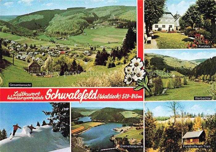 Schwalefeld Willingen Waldeck Hessen Kurplatz Itterbachtal Diemeltalsperre Forst