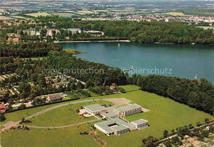 Bad Segeberg Schulungsstaette Krankenkasse Segeberger-See Fliegeraufnahme Schule