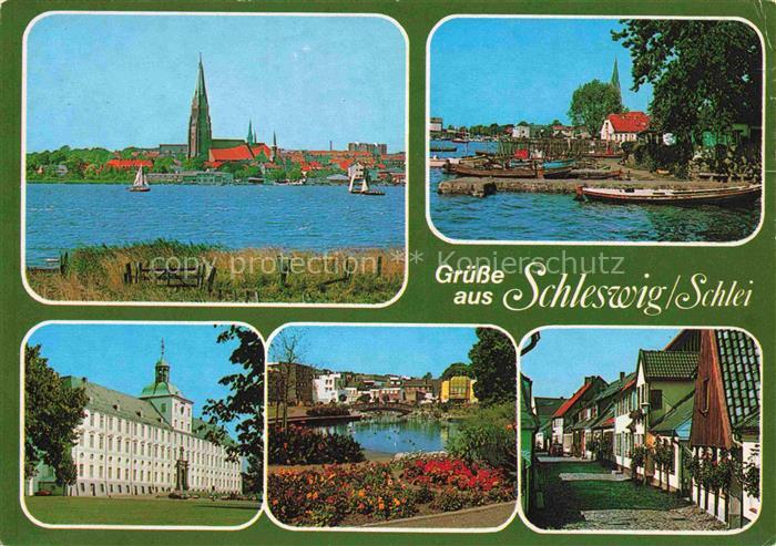 SCHLESWIG-CITY Holstein Schlei St-Petri-Dom Holm Schloss-Gottorf Hafen Stadtpark