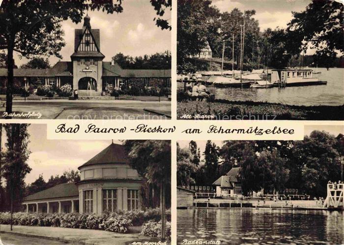 Saarow-Pieskow Bad Bahnhofplatz Scharmuetzelsee Alt-Saarow Moorbad Badeanstalt S