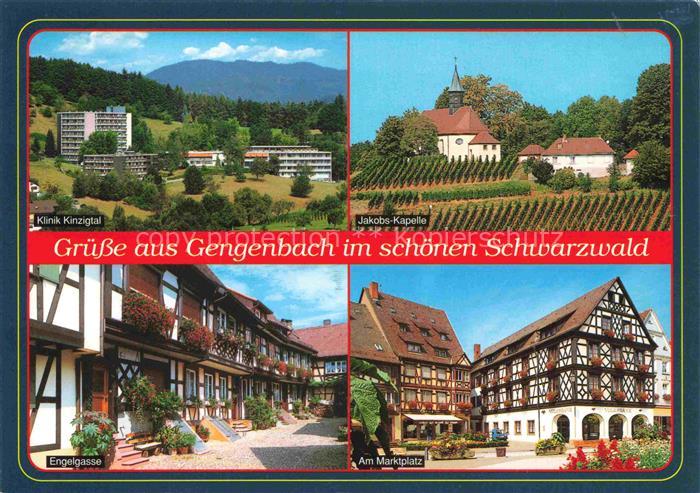 Gengenbach Schwarzwald BW Klinik-Kinzigtal Jakobs-Kapelle Engelgasse Marktplatz
