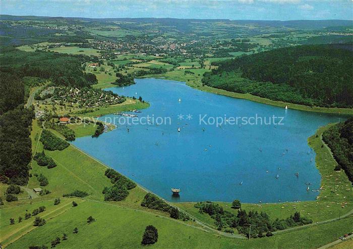 Schotten Vogelsbergkreis Hessen Niddatalsperre Stausee Luftbild Segelboote Campi