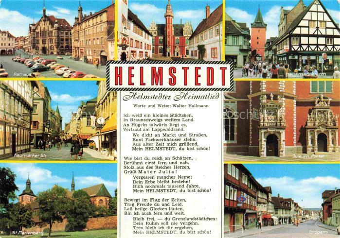 Helmstedt Niedersachsen Rathaus Hausmannsturm Neumarkt-Str Julieum-Portal St-Mar
