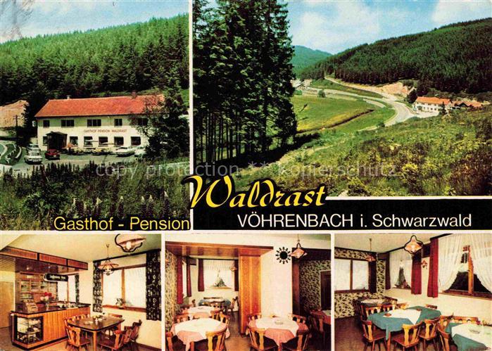 Voehrenbach Gasthof-Pension-Waldrast Schwarzwald Wald Strasse Gaststube Speisezi
