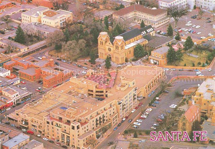 Santa Fe New Mexico USA Fliegeraufnahme Altstadt Cathedral-of-St-Francis Kathedr