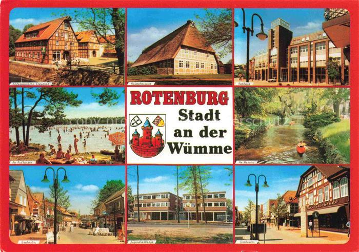 Rotenburg Wuemme Hannover Niedersachsen Heimatmuseum Rathaus Freibad Wuemme-Flus