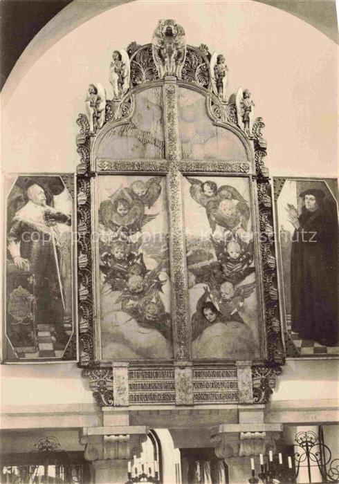 Luetzen Sachsen-Anhalt Gustav-Adolf-Kapelle Chorwand Martin-Luther Gustav-Adolf