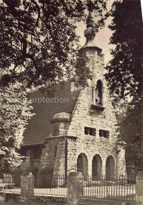 Luetzen Sachsen-Anhalt Gustav-Adolf-Kapelle Glockenturm Sandstein Rundbogen Tor
