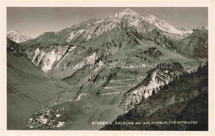 Stuben Arlberg Flexenstrasse Vorarlberg AT Arlberg-Flexenstrasse Bergtal Serpent