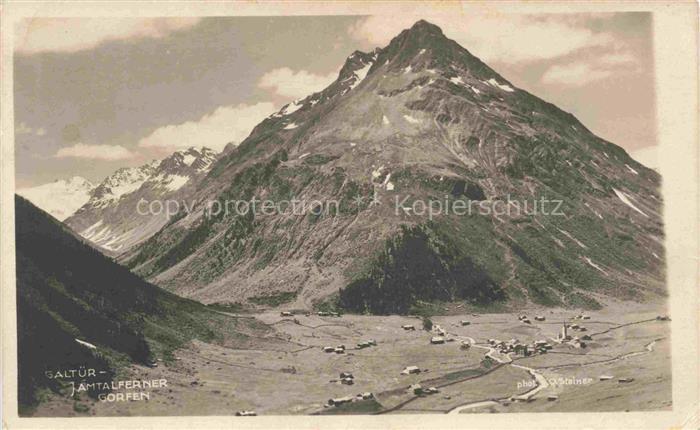 Galtuer Landeck Tirol AT Jamtalferner Gorfen Bergtal Gletscher Ortschaft Paznaun