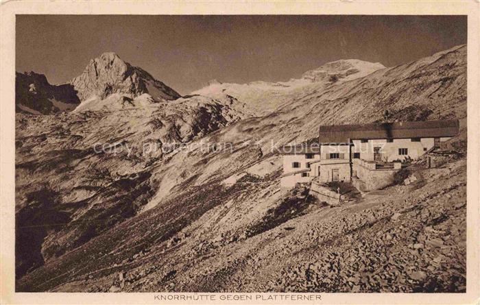Knorrhuette 2051m Zugspitzplatt Garmisch-Partenkirchen Bayern Knorrhuette Plattf