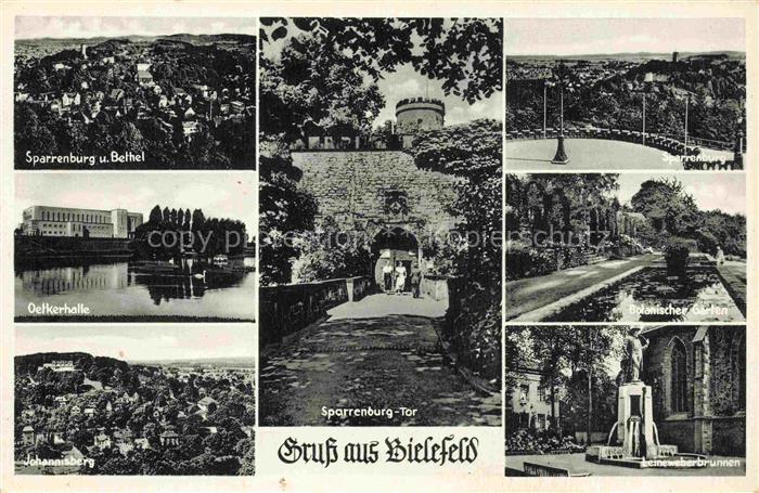 BIELEFELD NRW Sparrenburg Bethel Oelkerhalle Johannisberg Sparrenburg-Tor Botan